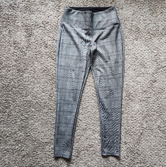 Apt. 9 Pants - Elastic Waist Tartan Striped Straight Leg